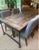 Restoration Hardware Vintage Salvaged European Solid Wood and Iron Table From Retired Restoration Hardware Collection For Sale - Image 4 of 8
