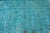 Overdyed Turquoise Rug - 5′2″ × 9′2″ For Sale - Image 4 of 6