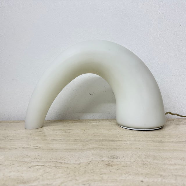 Italian Thor Glass Table Lamp from Fontana Arte, 1980s For Sale - Image 11 of 18