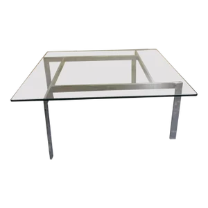 Chrome and Glass Coffee Table in the Manner of Milo Baughman