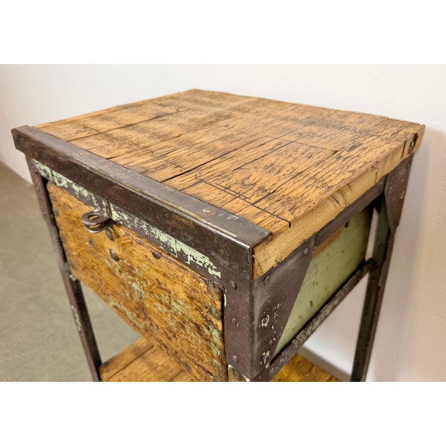 Vintage Industrial Iron Chest of Drawers, 1950s For Sale - Image 10 of 18
