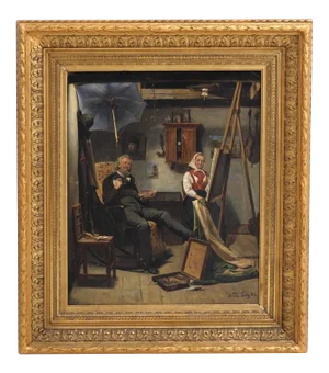 Antique Painting by Waldemar Knut Gustaf Tode
