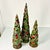 1990s Vintage Americana Boho Chic Christmas Holly Topiary Trees Holiday Accents - Set of 3. For Sale - Image 4 of 17