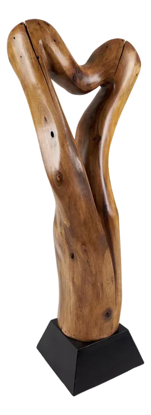 Still Stand Abstract Wood Sculpture by Logniture