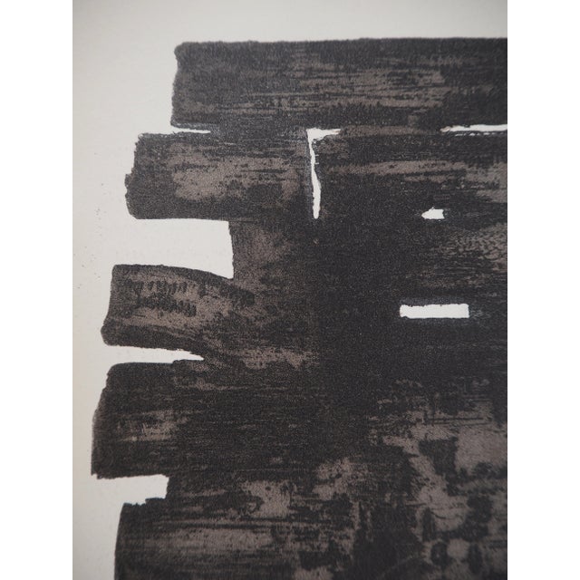 Modern Pierre Soulages, Etching XIII, Lithograph and Stencil For Sale - Image 3 of 5