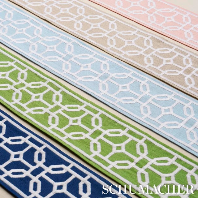 Schumacher SAMPLE - Schumacher Gazebo Trellis Tape In Natural For Sale - Image 4 of 4