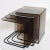 1970s Set of Four Nesting Tables in Satin Black Metal & Smokey Gray For Sale In San Diego - Image 6 of 13