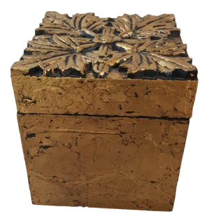 Arts and Crafts Speer Decorative Gold Floral Box