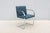 Ludwig Mies Van Der Rohe Brno Flat Bar Chair in Indigo Blue Vinyl by Gordon For Sale - Image 9 of 18