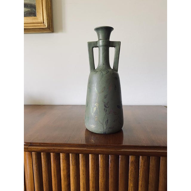 Art Deco Green Iridescent Vase, France, 1930s For Sale - Image 6 of 18