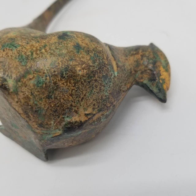 Vintage Japanese Bird Censer - Iron - Cast Iron Incense Burner For Sale - Image 11 of 15