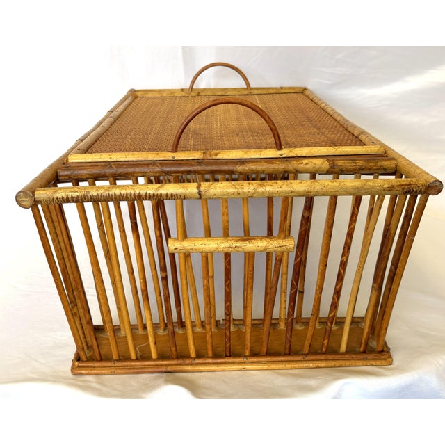 Brown 1970's Bamboo Bedroom Tilt Top Tray Table Made in Hong Kong For Sale - Image 8 of 17