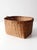 Vintage Woven Rattan Basket With Handles For Sale - Image 6 of 13