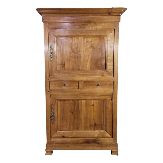 Louis Philippe Wardrobe in Cherry For Sale