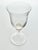 Contemporary 1990s Murano Torcée Single Hand Blown Swirl Optic Gold Flake Stem Water Glass For Sale - Image 3 of 4