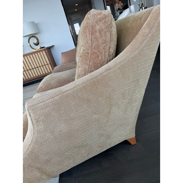 Camel 1990s Donghia Ogee Sofa For Sale - Image 8 of 11