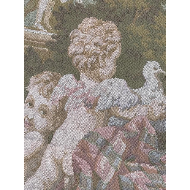 Vintage Aubusson Style Jaquar Tapestry with François Boucher Design, 1970s For Sale - Image 14 of 18