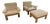 Armchairs and Ottoman attributed to Rolf Benz, Germany, 1980s, Set of 3 For Sale