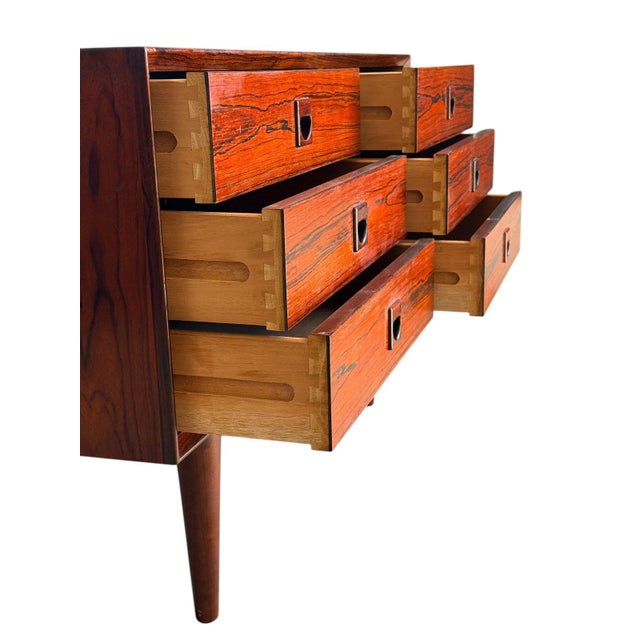 Wood Mid-Century Modern Danish Rosewood Console Cabinet by Brouer For Sale - Image 7 of 13