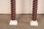 Brown Early 20th Century Italian Pair Faux-Porphyry Twist Pedestals For Sale - Image 8 of 10