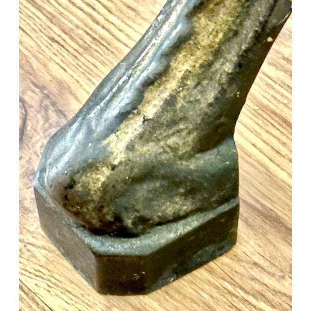 19th Century Cast Iron London Pub Table W/Wooden Mahogany Top For Sale - Image 11 of 12