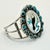 1970s 1970s Vintage Southwestern Dine’ Navajo Ben Touchine Turquoise & Sterling Large Cuff Bracelet - 7” For Sale - Image 5 of 11