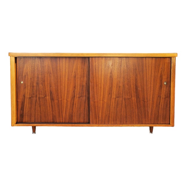 Vintage Walnut Credenza For Sale