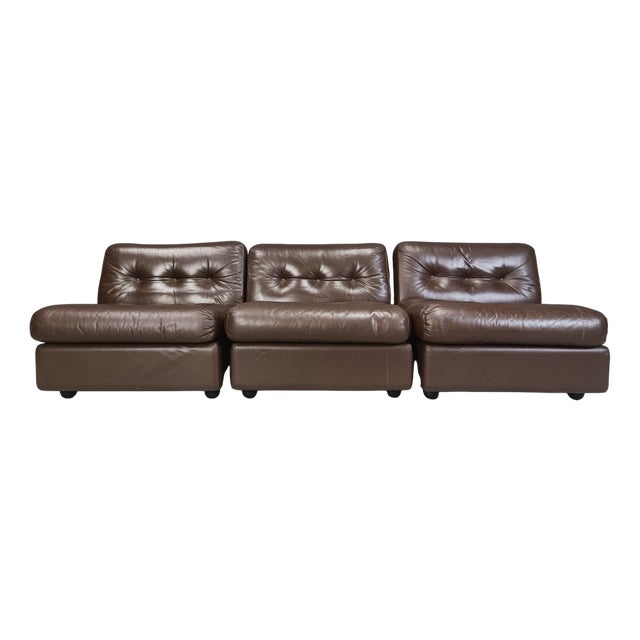 Model Amanta Modular Sofa by Mario Bellini for B&b Italia, 1970s, Set of 3 For Sale