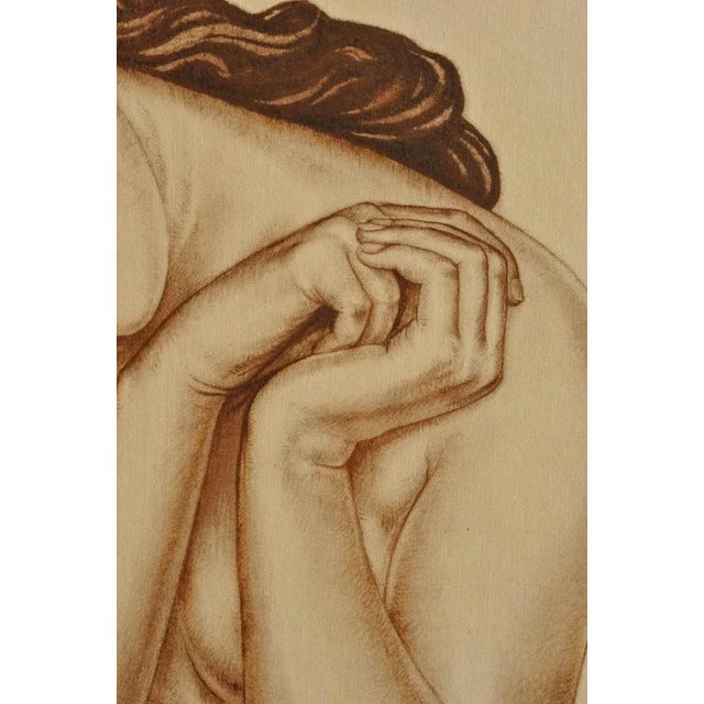 Walter Sauer, Model with Tilted Head, Signed Engraving For Sale - Image 5 of 7