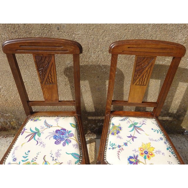 Brown Art Deco Chairs from Robur, 1950s, Set of 2 For Sale - Image 8 of 16