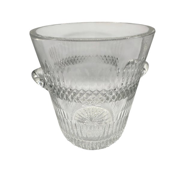 Vintage French Cut Crystal Champagne Bucket For Sale In Birmingham - Image 6 of 12