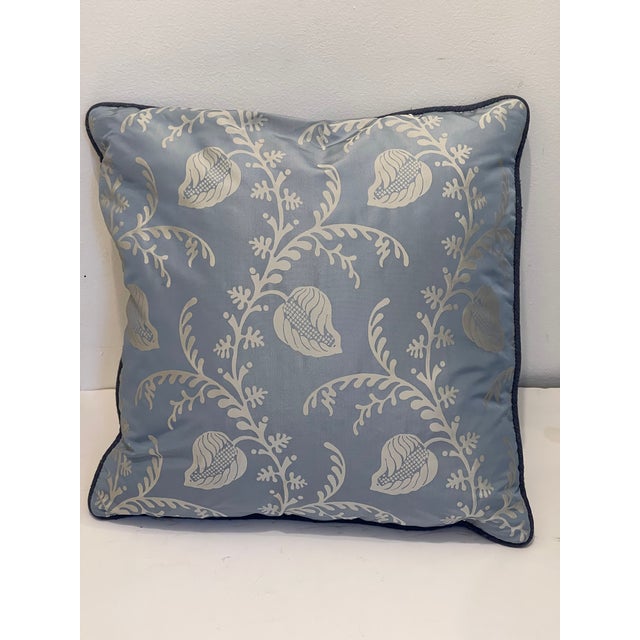 Fortuny Style Silk Brocade Pillow Feather Down Insert For Sale - Image 4 of 4