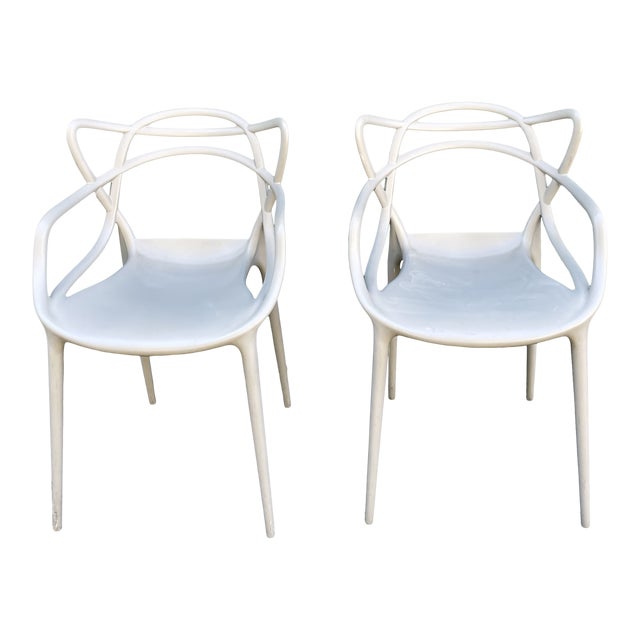 Kartell Philippe Starck With Eugeni Quitllet Masters Chairs - a Pair For Sale