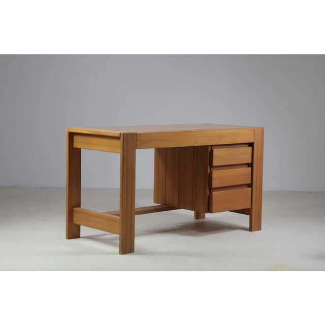 Pine Desk from Maison Regain, France, 1970s For Sale - Image 6 of 13