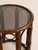 Vintage Mirror and Bamboo Side Tables with Smoked Glass, 1970s, Set of 3 For Sale - Image 4 of 8