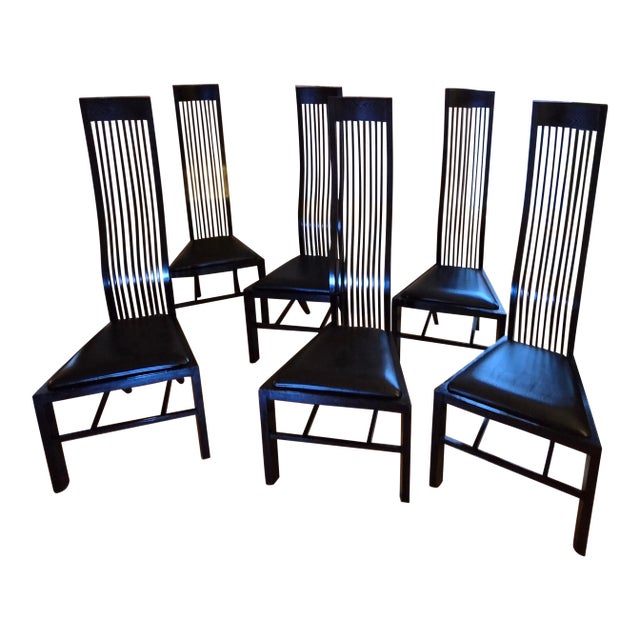 Arata Isozaki "Monroe" Dining Chairs, Circa 1983- Set of 6 For Sale