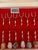 Silver Vintage Barasch Aco Inox Semi Precious Stone Cocktail Forks- Set of 6 For Sale - Image 8 of 11