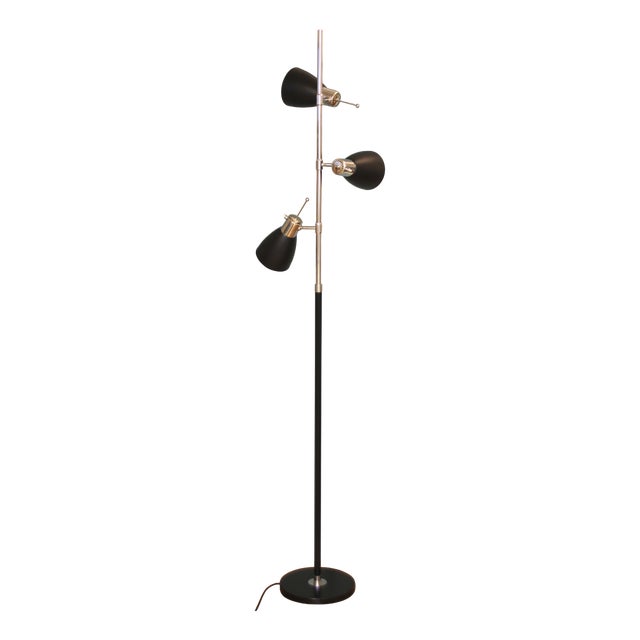 French 3-Light Floor Lamp by Étienne Fermigier for Monix, 1960s For Sale