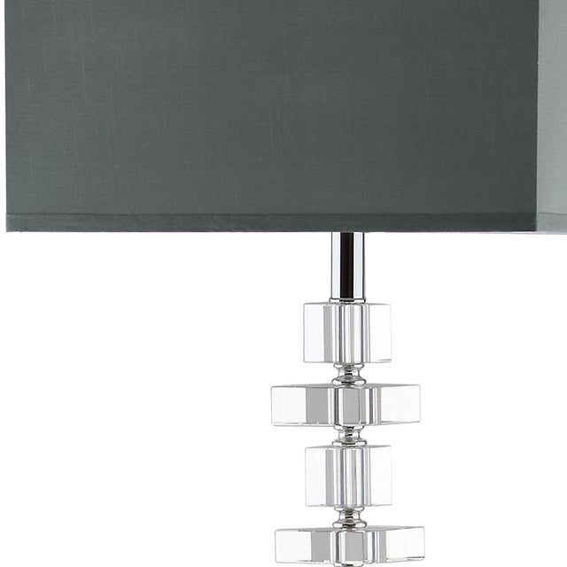 Square Floor Lamp - Crystal For Sale - Image 4 of 5