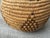 Beige Woven Vintage Geometric Coil Basket For Sale - Image 8 of 15