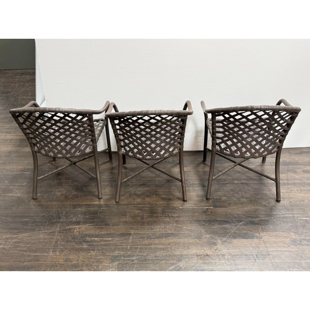 Brown Brown Jordan Outdoor Armchairs, Set of Three For Sale - Image 8 of 12