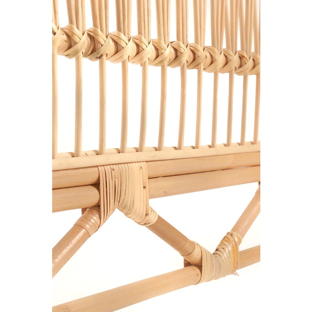 Peacock Rattan Headboard Queen Size, Natural Color Chairish