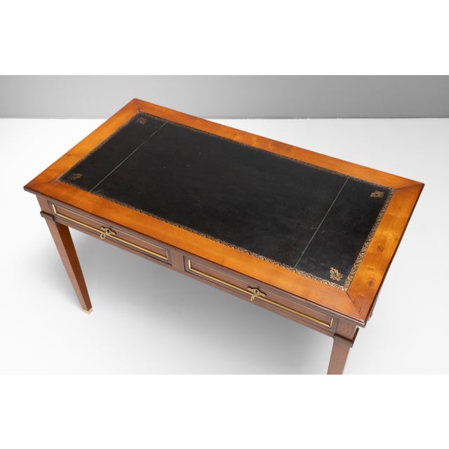 1920s Antique Writing Table in Walnut, 1920s For Sale - Image 5 of 10