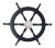Early 19th Century Nautical Handcrafted 24 Inch Black Wooden Ship Wheel, Home Wall Décor For Sale