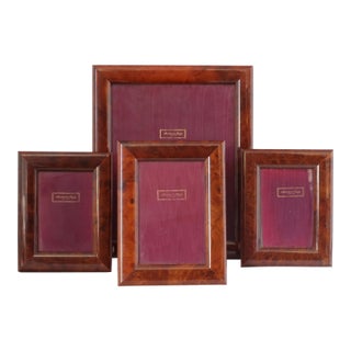 Grouping of English Wood Picture Frames, S/4 For Sale