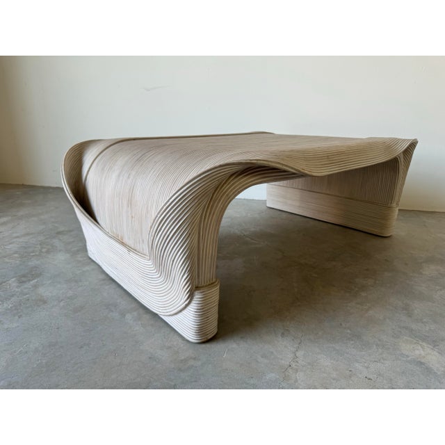 1980's Betty Cobonpue Split Reed " Sculptura" Coffee Table For Sale - Image 12 of 12
