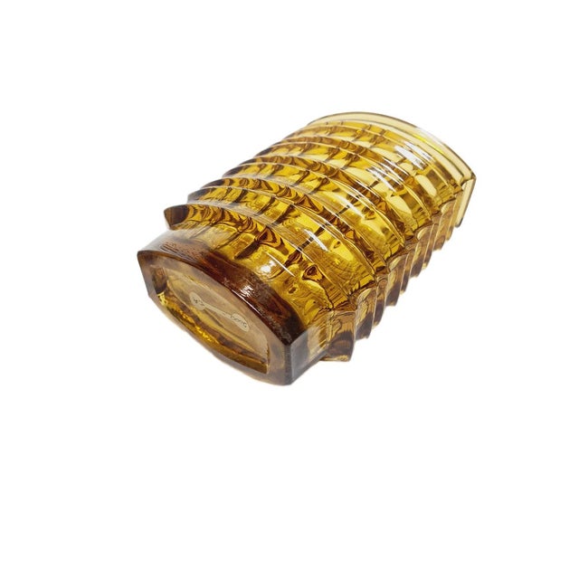New Look Optical Vase by Jan Sylwester Drost for Ząbkowice Glassworks, 1970s For Sale - Image 10 of 11