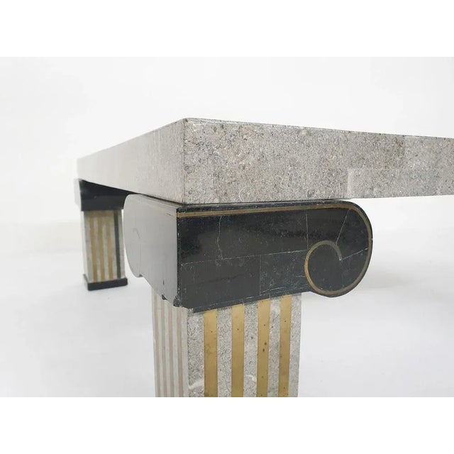 American Tessellated Coffee Table attributed to Maitland Smith, 1980s For Sale - Image 10 of 13