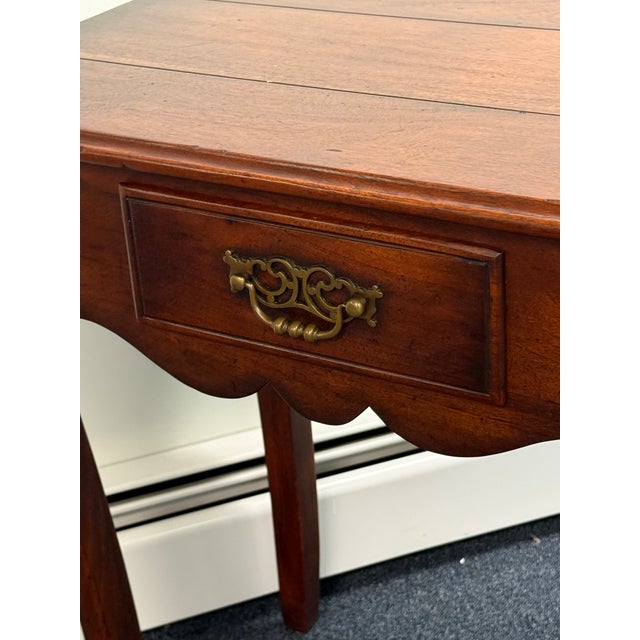 Late 20th Century Rustic Mahogany Tall End Table For Sale - Image 10 of 11