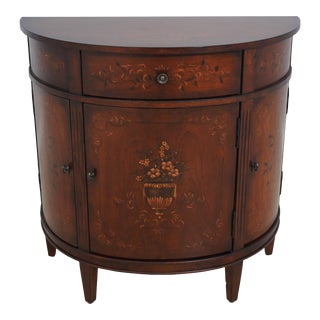 Ethan Allen Adams Paint Decorated Commode Cabinet For Sale
